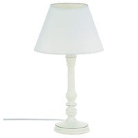 1 x RAW Customer Returns ATMOSPHERA CREATEUR D INTERIEUR table lamp, simple design, color white patinated - RRP €30.36