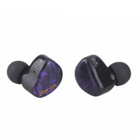 1 x RAW Customer Returns LINSOUL Kiwi Ears Cadenza 10mm Beryllium Dynamic Driver IEM 3D Printed with Detachable Interchangeable Plug 0.78 2pin 3.5mm IEM Cable for Musician Purple  - RRP €43.36