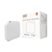 1 x RAW Customer Returns MOES Tuya ZigBee Wired Smart Gateway Hub for Tuya ZigBee Product, Smart Life APP Wireless Remote Control Works with Alexa Google, Network cable required to connect router and Tuya Hub - RRP €34.33