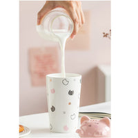 1 x RAW Customer Returns Cat Coffee Cup with Lid, Ceramic Drinking Cup with 3D Cat Lid, Reusable Tall Cup for Tea Milk Tea Coffee for Camping Travel Office Christmas Mug Gifts for Women 480ML - RRP €15.12