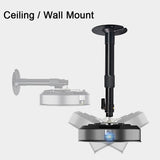 1 x RAW Customer Returns Fulusor Projector Ceiling Mount, 37-60cm, Adjustable, Black - RRP €25.99