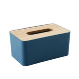 15 x Brand New ComResi Tissue Holder, Rectangular Tissue Holder, Wooden Tissue Holder, Tissue Holder Blue  - RRP €239.85