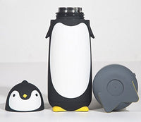 1 x RAW Customer Returns AioTio stainless steel thermal mug in cute penguin design 280 ml black  - RRP €20.99