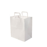 1 x Brand New BIOZOYG paper bag with handle I Eco-friendly kraft paper bag I Biodegradable gift bag, compostable bags I 25x White paper bags with handle 26x17x25 cm - RRP €16.03