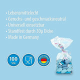 1 x RAW Customer Returns Pack of 100 cellophane bags made in Germany 230x375mm made of OPP, cross bottom bag, cellophane bag, cookie bag, gift bag, candy bar, birthday, baby shower, transparent, transparent, various sizes - RRP €25.0