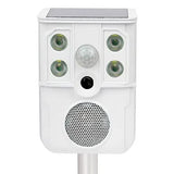 1 x RAW Customer Returns Solar repeller with sounds and ultrasounds for birds Pigeons Seagulls Sparrows Optional flash motion sensor - RRP €45.95