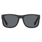 1 x RAW Customer Returns Tommy Hilfiger Men s TH 1556 S Sunglasses, Black BLACKGREY , 56 - RRP €74.69