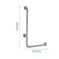 1 x RAW Customer Returns NAIAWAN 19 27 inch L-shaped grab bar for showers, stainless steel vertical angle grab bars, wall mount for bathtubs, handicap safety rails for pregnant women, seniors - RRP €68.0