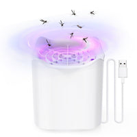 1 x RAW Customer Returns Insect killer, USB electric fly trap, mosquito trap mosquito lamp, mosquito killer lamp with light, fruit fly trap for kitchen indoor outdoor - RRP €16.13