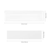 1 x RAW Customer Returns VILLCASE Pack of 50 label holders, 11 x 3 cm label holders, self-adhesive label holders for insert labels, transparent, small price tag label holders for mailboxes, shelves, drawers, folders - RRP €14.39