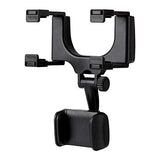 1 x RAW Customer Returns Aiuphing mobile phone holder car rearview mirror, universal rotatable and retractable mobile phone holder mirror, 360 degree adjustable rearview mirror phone holder, mobile phone holder car interior mirror - RRP €9.5