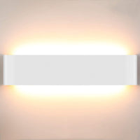 1 x RAW Customer Returns Lightess 18W 40CM wall lamp LED indoor modern wall light white up down hallway lamp wall lighting 16W IP44 made of thick aluminum for living room bedroom hallway stairs etc., neutral white - RRP €31.38