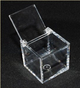 1 x RAW Customer Returns 100 SCATOLE CUBO PLEXIGLASS 5X5X5 CM TRANSPARENTE X CONFETTI - RRP €55.25