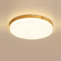 1 x RAW Customer Returns LIGKIN LED Ceiling Light Round 18W Modern Ceiling Light 3000K Warm Light 1620LM Ultra Thin LED Wooden Ceiling Lamp 26CM for Hallway Living Room Balcony Kitchen - RRP €26.99