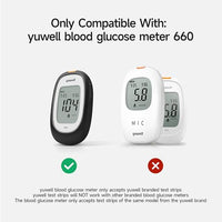 1 x RAW Customer Returns yuwell blood glucose test strips 660, 50 pieces including strips and lancets  - RRP €19.99