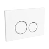 1 x RAW Customer Returns Gekufa actuator plate Compatible with GEBERIT cistern Sigma UP300, UP320, UP720, push plate for actuation from the front, 2-flush toilet flush pusher white  - RRP €44.36