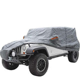 1 x RAW Customer Returns Big Ant Car Cover 100 Waterproof Car Cover for Jeep Wrangler CJ, YJ, TJ JK 4 Doors SUV Car Cover Car Garage Jeep Wrangler Car Cover Full Garage Against Snow Ice Frost UV - RRP €60.47