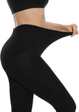 1 x RAW Customer Returns MANZI 2 pairs of women s classic black thermal warm fleece tights 400 denier XXL - RRP €19.99