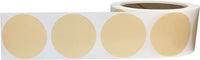 1 x RAW Customer Returns Beige circle stickers, 51 mm 2 inch dot labels 500 pack - RRP €22.4