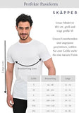 1 x RAW Customer Returns SKIPPER men s T-shirt 3-pack round neck business undershirt made of cotton - short-sleeved undershirt for men DE NL SE PL, Alphanumeric, M, Regular, Regular, white  - RRP €35.4