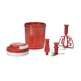 1 x RAW Customer Returns Tupperware puree, stir, lid PBT ABS container TP blades metal, red, 730ml, 730 - RRP €51.82