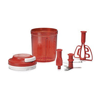 1 x RAW Customer Returns Tupperware puree, stir, lid PBT ABS container TP blades metal, red, 730ml, 730 - RRP €53.69