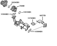 1 x RAW Customer Returns TBVPARTS EGR Cooler Pipe 1.9TDI 038131521BL 60777D 0892649 V10640008 EGR Exhaust Cooler Pipe Compatible with Ibiza III C rdoba II Fabia I Roomster Fabia II Polo IV - RRP €52.2