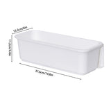 1 x RAW Customer Returns OSTWOLKE 2 Pack Kitchen Pull Out Cabinet Basket Pull Out Sliding Basket Cabinet Organizer Under Sink Cabinet Organizer Kitchen Drawer Drawers Plastic White  - RRP €25.2