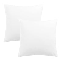 3 x Brand New PiccoCasa pillowcase 40x40, set of 2 pillowcases with zipper made of microfiber, super soft and comfortable pillowcases, white - RRP €33.27