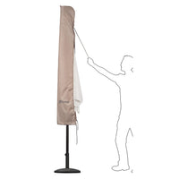 1 x RAW Customer Returns Sekey parasol protective cover with rod, cover for 350cm 200x300cm garden parasol, cover for market umbrella balcony umbrella, 100 polyester waterproof - RRP €20.16