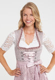 1 x RAW Customer Returns Alpenm rchen Midi Dirndl from Exclusive Collection including lace apron, old pink, 38 - RRP €102.9