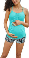 1 x RAW Customer Returns Maacie Tankini Set for Pregnant Women Trendy Comfortable Swimwear with Shorts - RRP €29.99