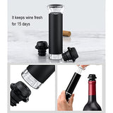 1 x RAW Customer Returns AIKARO Electric Corkscrew Wine Opener Wine Bottle Opener Automatic Bottle Opener, Battery Operated Set with Base  - RRP €30.13