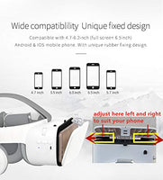 1 x RAW Customer Returns VR Set Virtual Reality VR for Phone, Wireless Bluetooth VR Headset VR Glasses 110 FOV, Support 4.7-6.2 Inch Mobile Phone, Compatible for Android iOS iPhone 13 12 11 Pro Mini XRS White  - RRP €129.98