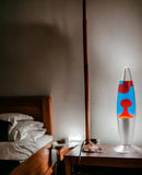 1 x RAW Customer Returns ROCKING GIFTS Desktop Lava Lamp 35cm Blue Red with Switch Includes E14 Bulb, Plasma Bulbs, Magma, Colored Jellyfish - RRP €33.18