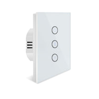 1 x RAW Customer Returns WLAN roller shutter switch, Alexa roller shutter switch, smart blinds switch with touch panel compatible with Alexa and Google Home, APP controllable and timer function - RRP €23.86