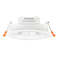 1 x RAW Customer Returns ENUOTEK Large Adjustable Recessed LED Ceiling Spotlight Ceiling Lamp 12W 4 Inch 3000K and 4000K and 5000K Ceiling Opening Diameter 120-130MM Light Angle 40 Lot of 1 - RRP €24.94