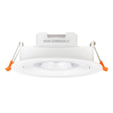 1 x RAW Customer Returns ENUOTEK Large Adjustable Recessed LED Ceiling Spotlight Ceiling Lamp 12W 4 Inch 3000K and 4000K and 5000K Ceiling Opening Diameter 120-130MM Light Angle 40 Lot of 1 - RRP €24.94