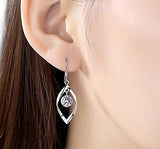 1 x Brand New Jovono Multilayer Earrings Rhinestone Dangle Earrings for Women and Girls Silver  - RRP €18.0