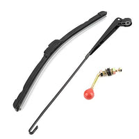 1 x RAW Customer Returns Keenso UTV Windshield Wiper, Universal UTV Hand Operated Windshield Wiper Blade Manual Wiper 450mm 400mm for Most UTV Windshield Wipers Wiper Blades and Accessories - RRP €20.87