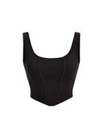 1 x RAW Customer Returns GORGLITTER Crop Tops Women s Summer Crop Top Y2k Crop Top 90s Crop Tank Top with U Neck Basic Top Black S - RRP €21.17