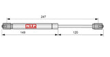 1 x RAW Customer Returns Damper gas pressure damper gas spring gas pressure spring compression spring 4, 40N  - RRP €18.99