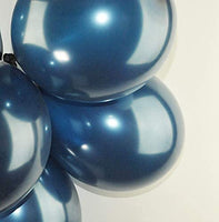 1 x Brand New Happium 12 Metallic Latex Balloons - 20 Pack Navy Blue  - RRP €19.2