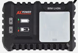 1 x RAW Customer Returns Ferm AX-power 20V charger, quick charger, battery charging station, charger for 1.5 Ah, 2.0 Ah, 4.0 Ah - RRP €31.0