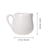 1 x RAW Customer Returns Angoily 4 Pieces Mini Creamer Jug with Milk Handle Made of Ceramic Sauce Sauce Cup Cup Cup Drinking Jug - RRP €23.5