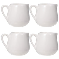 18 x Brand New Cabilock Ceramic Creamer Mini Coffee Milk Cream Pot Porcelain Serving Pitcher Jug Sauce Milk Creamer Jug Sauce Boat Bowl Sauce Boat Gravey Pourer Dish 4 Pieces 50Ml - RRP €296.82