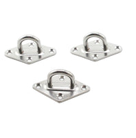 1 x RAW Customer Returns AstarFavor 10 pieces wall hooks, ceiling hooks, M5 stainless steel eye plate with eyelet, ceiling attachment, stainless steel deck plate, for boat rigging swing hammock - RRP €24.0