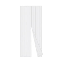 1 x RAW Customer Returns Sekey magnet fly screen balcony door without drilling, door curtain fly protection sliding door, insect protection curtain door through easy installation 90x210cm, white - RRP €16.13