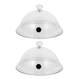 1 x RAW Customer Returns Lurrose 2 x Smoking Bell Covers Clear Acrylic Accessories Lids for Smokers, Smokers, Infusion Plates, Bowls and Glasses 21 x 21 x 10 cm  - RRP €28.56