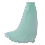 1 x RAW Customer Returns GRACEART Women s Long Tulle Skirts Prom Evening Skirt Elastic Waistband Tutu Aquamarine  - RRP €36.29